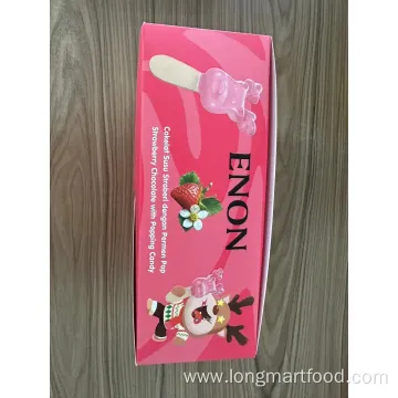 Strawberry Elk Lollipop with Popping Candy